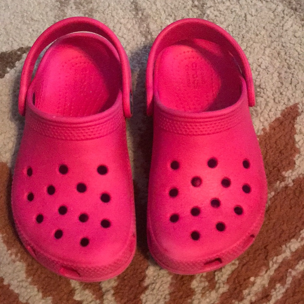 Crocs Pink Toddler Size 10